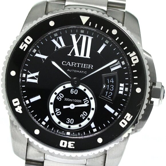 CARTIER Caliber de Cartier Diver W7100057 Date black Dial Automatic Men's_793037 - Picture 6 of 7